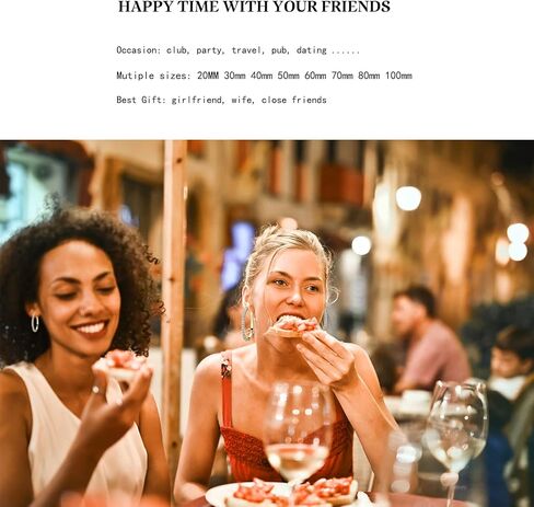 TOPGRILLZ أقراط كبيرة على شكل طوق مثلج للنساء من الفضة الإسترليني عيار 925 مكعبة الزركونيوم والكريستال مرصعة بالزركونيوم ومجوهرات الزفاف in Kuwait