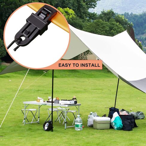 Tarp Clips Heavy Duty Lock Grip,Tarp Clamps for Cover Awnings, Outdoor Camping, Caravan Canopies, Car Covers … in Saudi Arabia