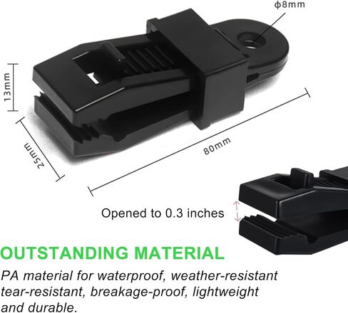 Tarp Clips Heavy Duty Lock Grip,Tarp Clamps for Cover Awnings, Outdoor Camping, Caravan Canopies, Car Covers … in Saudi Arabia