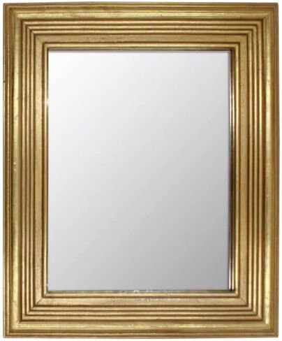 مرآة حائط مزخرفة عتيقة مقاس 12.9 × 10.9 بوصة، مرايا معلقة عتيقة، مرايا سطح الطاولة، مربع ذهبي in Kuwait