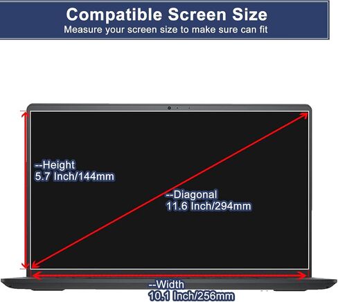 MUBUY-GOL 11.6" Laptop Screen Protector Anti Blue Light Anti Glare for Lenovo Hp/Dell/Acer/Asus/Samsung/Gateway 11.6 inch Laptop-16:9 Aspect, Computer Monitor Filter Eye Protection in Saudi Arabia