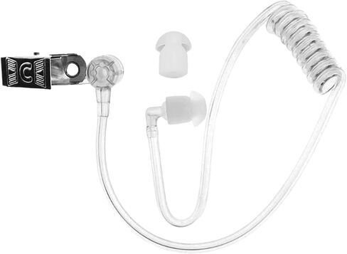CALIDAKA Replacement Acoustic Coil Tube for Two Way Radio Earpiece and Headset,Snap Replacement Acoustic Tube,Ear Piece Toys Security Headset Earpiece Agent Earpiece Costume Prop in Saudi Arabia