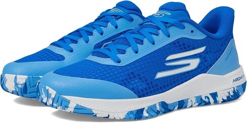 Skechers Go Train Arch Fit Viper Court Pro - Pickleball Blue/White 5 B (M) in Saudi Arabia