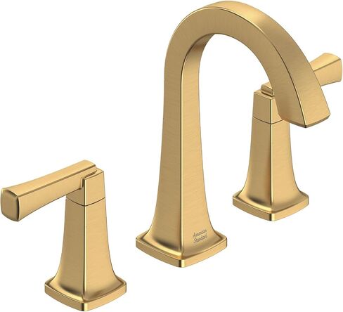 المعيار الأمريكي 7353801.GN0، صنبور حمام تاونسند 8 بوصة واسع الانتشار بمقبضين 1.2 جرام في الدقيقة، شروق الشمس البارد المصقول (ذهبي مصقول) in Kuwait