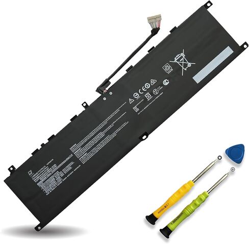 استبدال بطارية الكمبيوتر المحمول BTY-M57 لـ MSI GP66 GP76 Leopard 10UE 10UG 10UH 11UE 11UG 11UH Vector GP66 GP76 12UE 12UG 12UGS 12UH 12UGS 10UE-065ES Series 4ICP6/35/140 65Wh in Kuwait