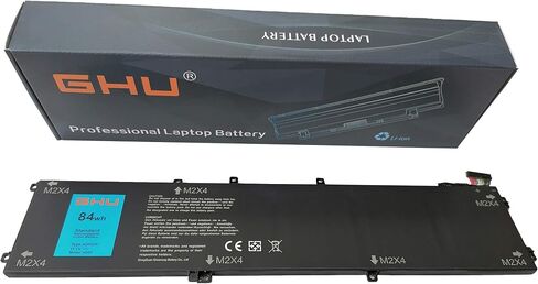 GHU 4GVGH Battery Compatible with Dell Precision 5510 Battery, Dell XPS 15 9550 Battery - Premium 84Wh, UL Tested, Fast Charging, 1P6KD Battery and -Free Return in Saudi Arabia