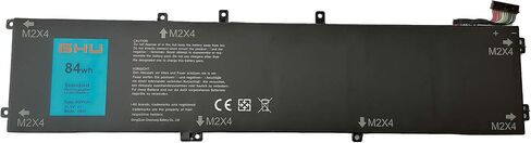 GHU 4GVGH Battery Compatible with Dell Precision 5510 Battery, Dell XPS 15 9550 Battery - Premium 84Wh, UL Tested, Fast Charging, 1P6KD Battery and -Free Return in Saudi Arabia