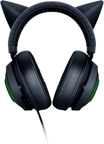 سماعة الألعاب Razer Kraken Kitty RGB USB: صوت محيطي مكاني THX 7.1 - إضاءة Chroma RGB - ميكروفون نشط قابل للسحب لإلغاء الضوضاء - إطار من الألومنيوم خفيف الوزن، للكمبيوتر الشخصي - أسود كلاسيكي (متجدد) in Saudi Arabia