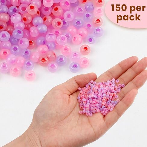 750 قطعة 4 مللي متر خرز زجاجي مستدير كريستال فضفاض خرز مستلزمات صناعة المجوهرات DIY بها بنفسك القلائد والأساور والأقراط والحرف اليدوية (مختلط الألوان) in Kuwait