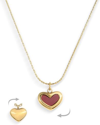 الذهب الصغيرة صدف القلب استرخى قلادة قلادة للنساء الفتيات، عيد الحب لطيف الحب المينا قطرة قلادة قابل للتعديل سلسلة الزفاف حفلة موسيقية هدية مجوهرات. in Kuwait