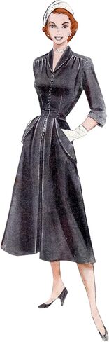 مجموعة أنماط خياطة فستان قطعة واحدة من Butterick Misses' Vintage من الخمسينيات، رمز التصميم B6956، 8-10-12-14-16، متعدد الألوان in Saudi Arabia