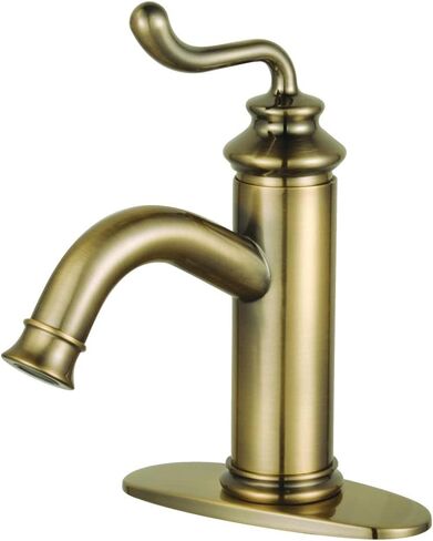 صنبور حمام Kingston Brass LS5413RL Royale، نحاس مصقول 5.88 × 5.06 × 9 in Kuwait