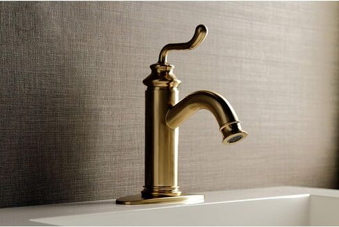 صنبور حمام Kingston Brass LS5413RL Royale، نحاس مصقول 5.88 × 5.06 × 9 in Kuwait