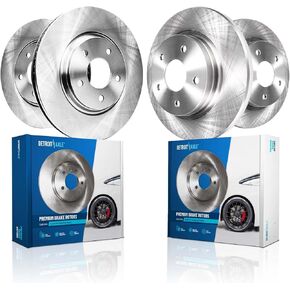 Detroit Axle - Brake Rotors for Ford 2006-2010 Explorer, 2007-2010 Explorer Sport Trac, 2006-2010 Mercury Mountaineer, Disc Brake Rotors 2008 2009 Front & Rear Replacement in Saudi Arabia