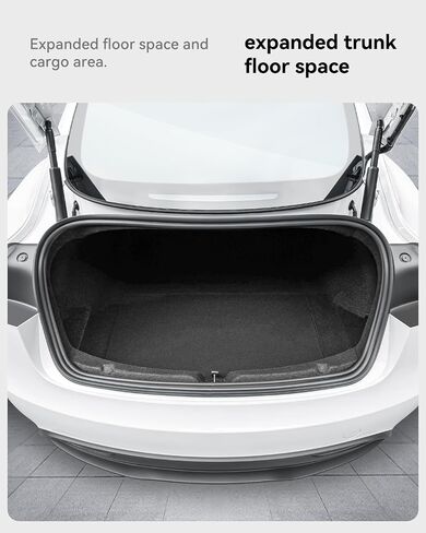 Trunk Organizer for 2024 2025 Tesla Model 3 Highland Accessories Rear Trunk Storage Bins Side Box with Lids for 2025 2024 Model 3 Interior Accessories TPE Material Waterproof Odorless 2 PCS in Saudi Arabia