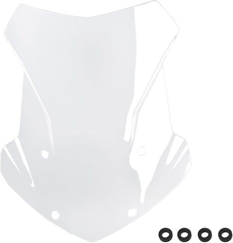 Motorcycle Windshield Deflector Windscreen Fit for R1200GS/Adventure 2013-2019 R1250GS/Adv 2018-2023 Wind Shield Screen Visor Flyscreen, Transparent in Kuwait