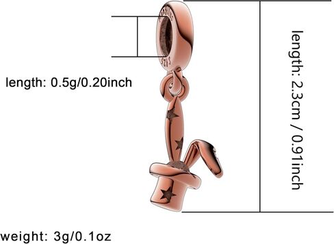 New Rabbit Charm Magic Hat Charms Beads 925 STERLING SIVAL FIVAL مناسبة للبراهيت والقلائد ， Cat Butterfly ، Dragonfly ، Chameleon ، Animal Beads Charms.Jewelry Gift for Women. in Saudi Arabia