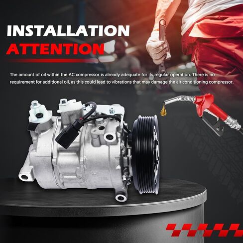 AC ضاغط AC ملاءمة مع A6 QUATTRO 2016-2018 3.0L V6 ، A7 QUATTRO 2016-2018 ، Q7 17-19 ، A/C ضواغط تكييف الهواء مع استبدال القابض لـ 157322 ، 168318 ، 4M0820803 ، 4M0816803 in Saudi Arabia