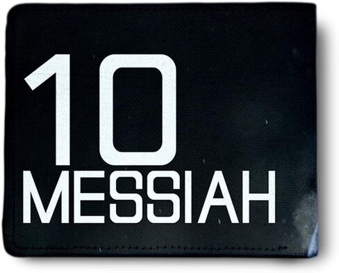 Lionel Messi Artwork Printed Pu Leather Wallet for Men's/Boy's, Lio Messi Black-10, Casual in Saudi Arabia