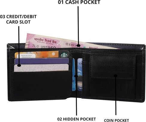 Lionel Messi Artwork Printed Pu Leather Wallet for Men's/Boy's, Lio Messi Black-10, Casual in Saudi Arabia
