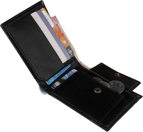 Lionel Messi Artwork Printed Pu Leather Wallet for Men's/Boy's, Lio Messi Black-10, Casual in Saudi Arabia