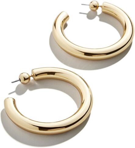Dalilah Gold Hoop Earrings in Kuwait