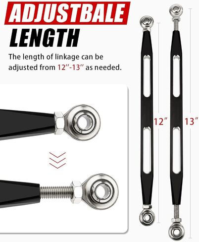 Shift Linkage Rod Gear Shifter Lever Compatible for Harley Davidson Road King Touring Softail Dyna Street Glide 1986-2024 (Long Slot, Chrome) in Saudi Arabia