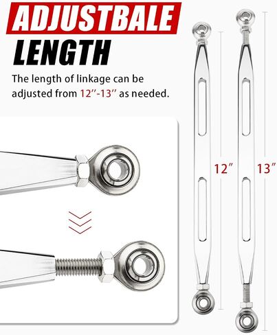 Shift Linkage Rod Gear Shifter Lever Compatible for Harley Davidson Road King Touring Softail Dyna Street Glide 1986-2024 (Long Slot, Chrome) in Saudi Arabia