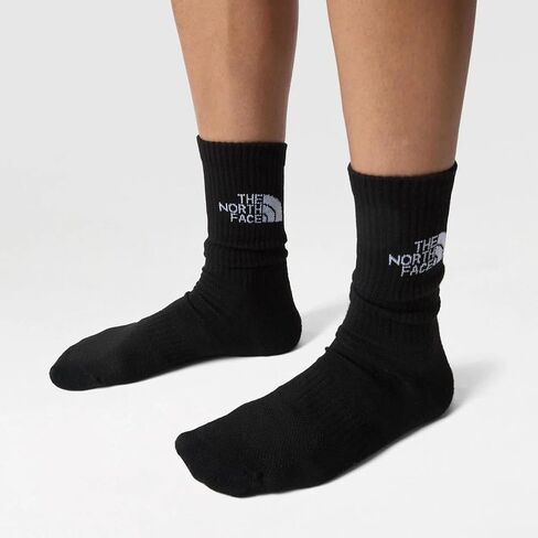 THE NORTH FACE Men's Multisport Cush Crew 3-Pack, Breathable Athletic Socks Women with Light Cushioning & Ribbed Cuff in Saudi Arabia