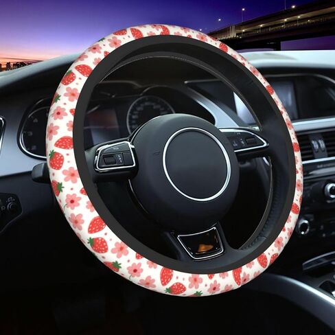 Sun and Moon Celestial Steering Wheel Cover Universal 15 Inch, Anti-Slip Car Accessories, Steering Wheel Protector for Women Men, Car Interior Decor in Saudi Arabia
