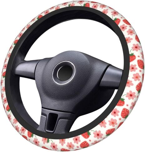 Sun and Moon Celestial Steering Wheel Cover Universal 15 Inch, Anti-Slip Car Accessories, Steering Wheel Protector for Women Men, Car Interior Decor in Saudi Arabia