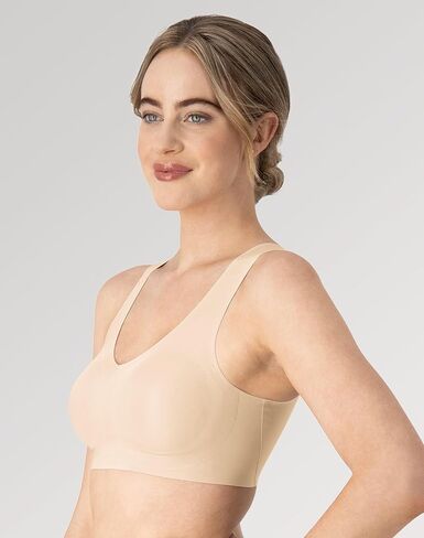 Hanes Womens Invisible Embrace Moisture Wicking Pullover Bralette, 3XL, Nude in Saudi Arabia