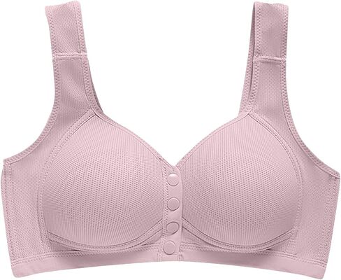Daisy Bras for Older Women Front Closure Push Up Bras No Underwire Supportive Bras Anti-Sagging Everyday Bras in Saudi Arabia