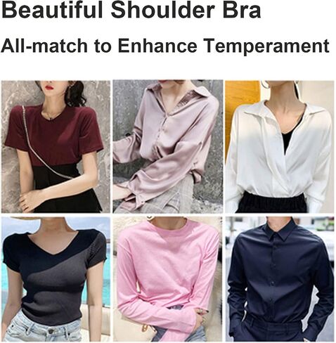 SNPP Invisible Fake Shoulders Padded Tops 2 in 1 Built-in Shoulder Pad Vest with for DIY Women Clothing Accessories,White1-1X in Saudi Arabia