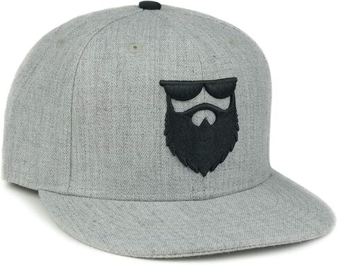 لا حياة حلاقة OG Beard Logo Snapback Hat Heather Gray in Saudi Arabia
