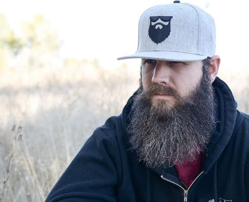 لا حياة حلاقة OG Beard Logo Snapback Hat Heather Gray in Saudi Arabia