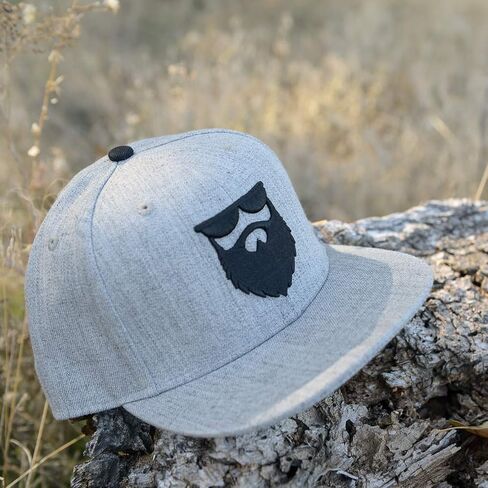 لا حياة حلاقة OG Beard Logo Snapback Hat Heather Gray in Saudi Arabia