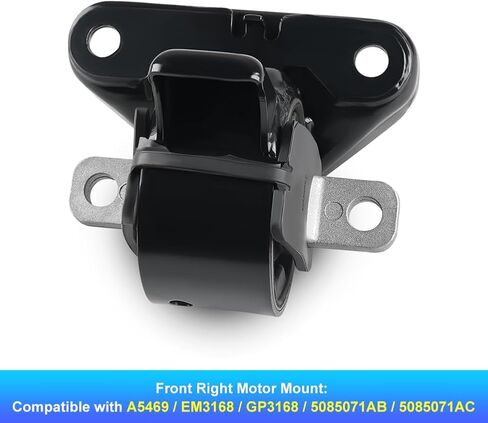 jdmon 4pcs محرك المحرك ومجموعة مونب مونبست بديل لـ Chrysler Sebring 2.4L ، 2.7L ، 3.5L 2007-2010 ، Dodge Avenger 2.7L ، 3.5L 2009 2000 متوافق مع A5465 ، A5469 ، A5420 ، A54443 in Saudi Arabia
