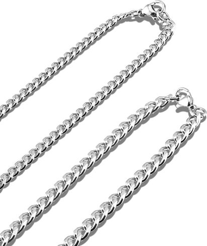 Tungsten Cross Gold Plated, Black Plated or Polished with Different Inlays and Stainless Steel Cuban necklace 16" to 28" in length in Kuwait