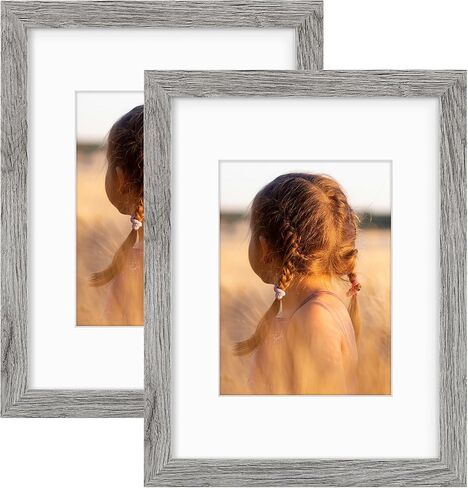 Golden State Art, 16x20 Picture Frame with Mat for 11x14 - High Definition Glass Wall Mounting Horizontal Vertical Display (Silver, 1 Pack) in Kuwait