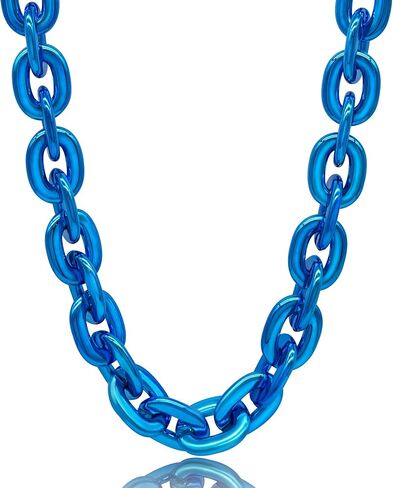 Hip Hop Rapper Big Fake Gold Chain, Thick Punk Chunky Large Plastic Party Chain Costume Necklace, Non-Fading Detachable Chains Mens 80s 90s Jewelry in Saudi Arabia