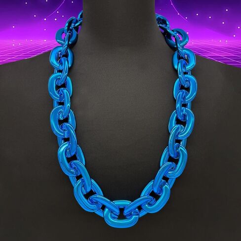 Hip Hop Rapper Big Fake Gold Chain, Thick Punk Chunky Large Plastic Party Chain Costume Necklace, Non-Fading Detachable Chains Mens 80s 90s Jewelry in Saudi Arabia