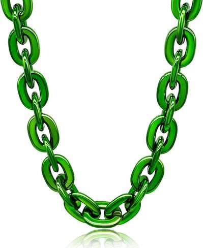 Hip Hop Rapper Big Fake Gold Chain, Thick Punk Chunky Large Plastic Party Chain Costume Necklace, Non-Fading Detachable Chains Mens 80s 90s Jewelry in Saudi Arabia