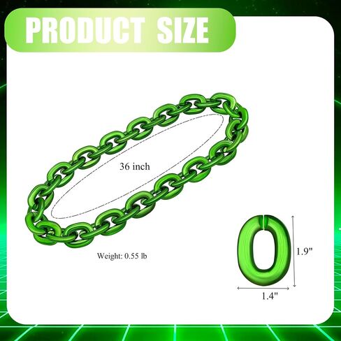 Hip Hop Rapper Big Fake Gold Chain, Thick Punk Chunky Large Plastic Party Chain Costume Necklace, Non-Fading Detachable Chains Mens 80s 90s Jewelry in Saudi Arabia