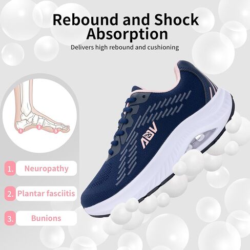 Wide Toe Box Shoes Women with Arch Support Orthotic Plantar Fasciitis Walking Shoes Air Tennis Sneakers in Saudi Arabia