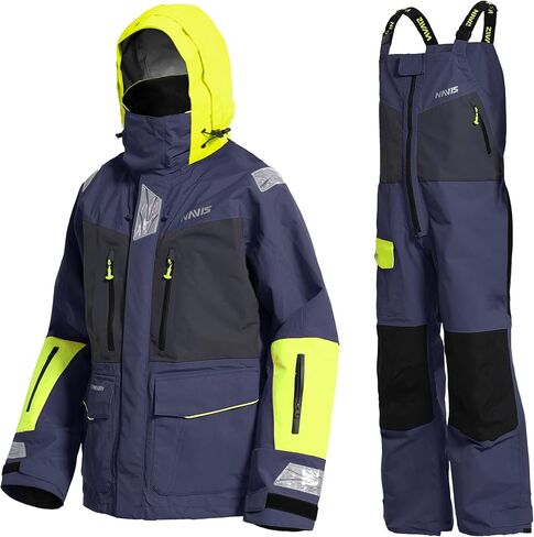 سترة وسروال مريلة للإبحار للرجال - مجموعة مكونة من 3 طبقات من Ocean PRO، مقاومة للماء، ومسامية، ومتينة in Kuwait