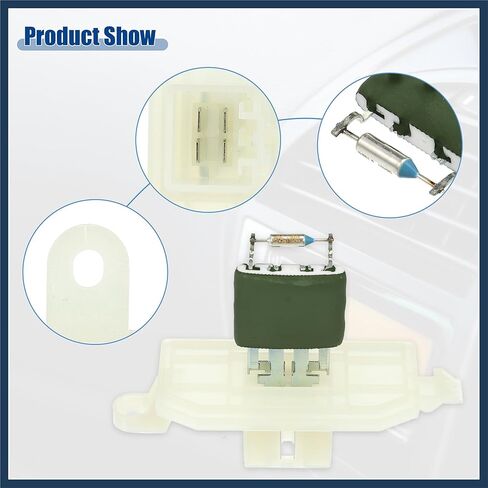 Blower Motor Resistor Replacement Fit for Ford Transit - Pack of 1 White Silver Tone Green Stylish Design in Saudi Arabia