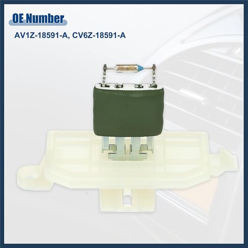 Blower Motor Resistor Replacement Fit for Ford Transit - Pack of 1 White Silver Tone Green Stylish Design in Saudi Arabia