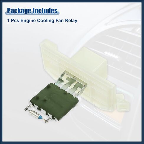 Blower Motor Resistor Replacement Fit for Ford Transit - Pack of 1 White Silver Tone Green Stylish Design in Saudi Arabia
