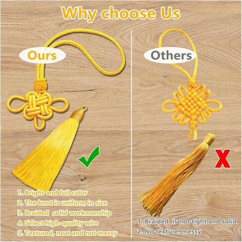 Crystal Feng Shui Coin, purple Tassels Chinese knot, combines traditional Chinese good luck charms with modern crystal energy, wealth, good fortune and success. 1 pack in Kuwait